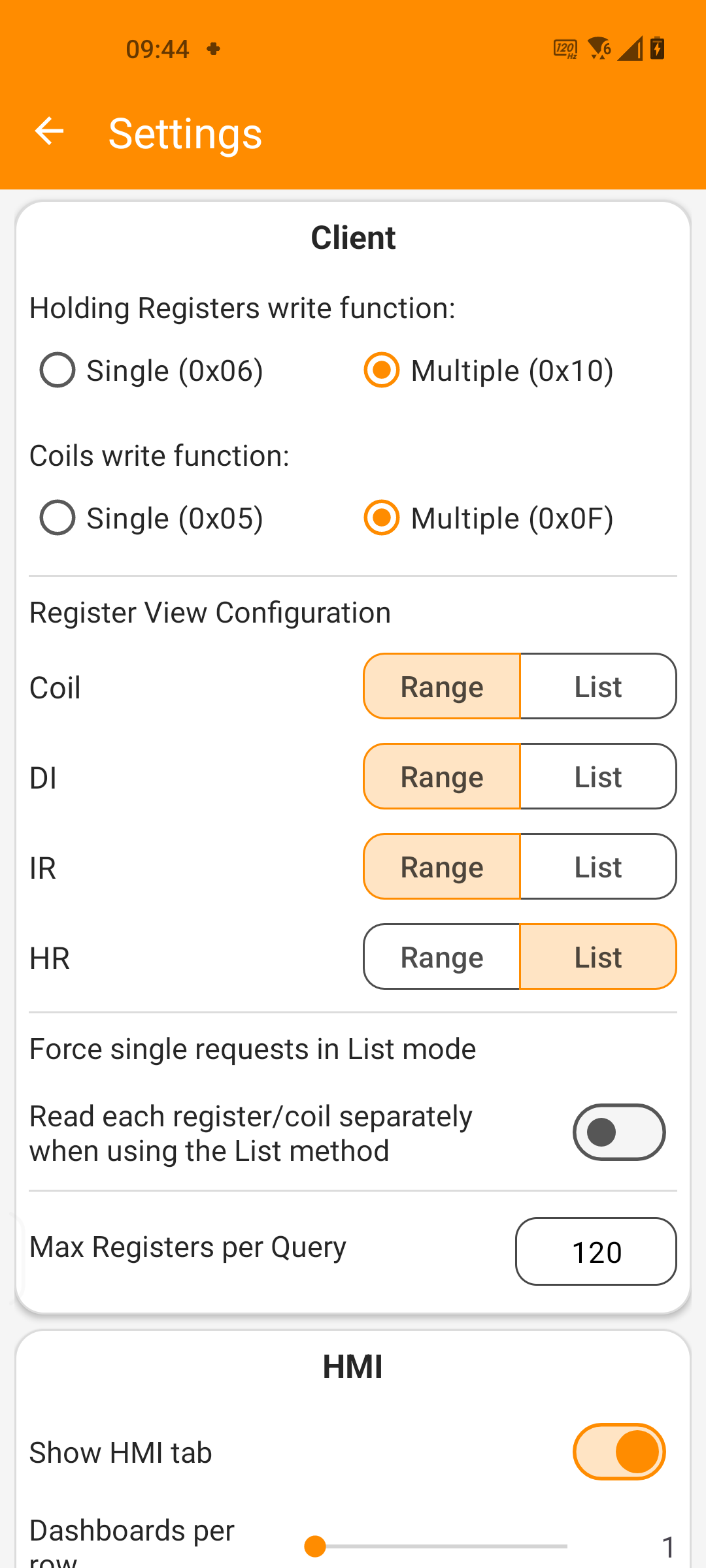 App Settings